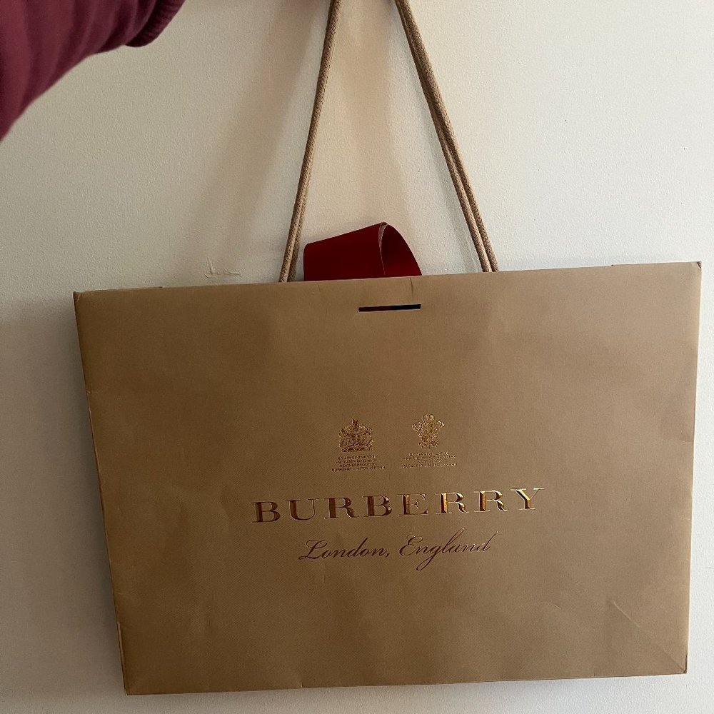 Burberry shopping bag